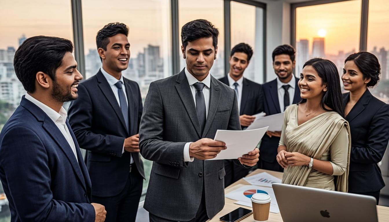 Indian business team