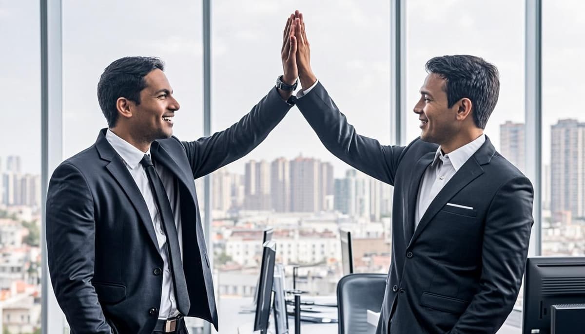 Successful Indian business professional